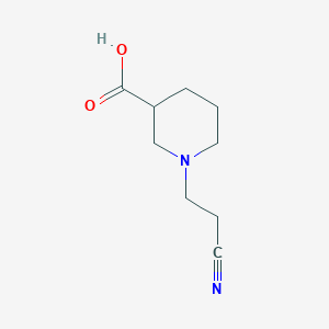 molecular formula C9H14N2O2 B2927618 1-(2-氰乙基)哌啶-3-羧酸 CAS No. 1176667-26-7
