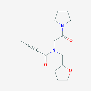 N-(Oxolan-2-ylmethyl)-N-(2-oxo-2-pyrrolidin-1-ylethyl)but-2-ynamide