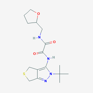 N1-(2-(tert-butyl)-4,6-dihydro-2H-thieno[3,4-c]pyrazol-3-yl)-N2-((tetrahydrofuran-2-yl)methyl)oxalamide