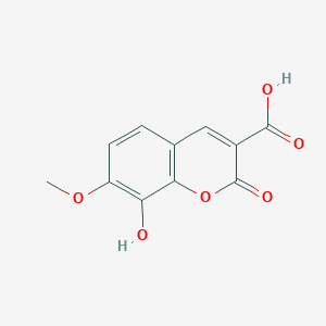 molecular formula C11H8O6 B2927649 8-hydroxy-7-methoxy-2-oxo-2H-chromene-3-carboxylic acid CAS No. 2244512-90-9