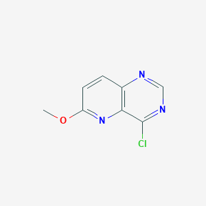 molecular formula C8H6ClN3O B2927651 4-氯-6-甲氧基吡啶并[3,2-d]嘧啶 CAS No. 1417555-18-0