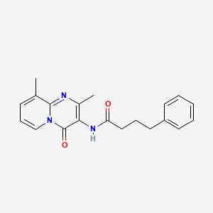 molecular formula C20H21N3O2 B2927655 N-(2,9-dimethyl-4-oxo-4H-pyrido[1,2-a]pyrimidin-3-yl)-4-phenylbutanamide CAS No. 946382-08-7
