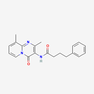 molecular formula C20H21N3O2 B2927655 N-(2,9-二甲基-4-氧代-4H-吡啶并[1,2-a]嘧啶-3-基)-4-苯基丁酰胺 CAS No. 946382-08-7