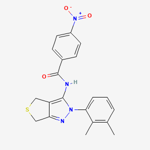 N-(2-(2,3-dimethylphenyl)-4,6-dihydro-2H-thieno[3,4-c]pyrazol-3-yl)-4-nitrobenzamide