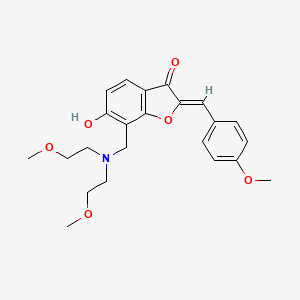 (Z)-7-((bis(2-methoxyethyl)amino)methyl)-6-hydroxy-2-(4-methoxybenzylidene)benzofuran-3(2H)-one