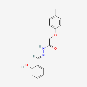 molecular formula C16H16N2O3 B2927688 (E)-N'-(2-hydroxybenzylidene)-2-(p-tolyloxy)acetohydrazide CAS No. 92966-78-4