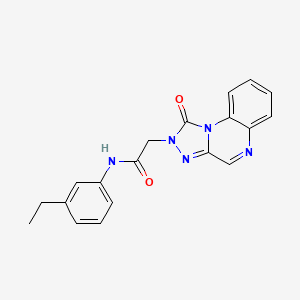 molecular formula C19H17N5O2 B2927690 N-(3-ethylphenyl)-2-(1-oxo-[1,2,4]triazolo[4,3-a]quinoxalin-2(1H)-yl)acetamide CAS No. 1031599-42-4