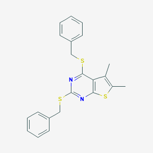 2,4-Bis(benzylsulfanyl)-5,6-dimethylthieno[2,3-d]pyrimidine