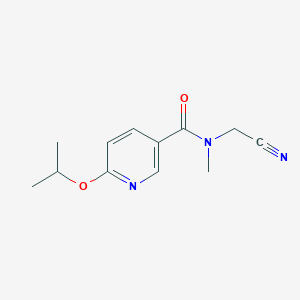 molecular formula C12H15N3O2 B2927711 N-(cyanomethyl)-N-methyl-6-(propan-2-yloxy)pyridine-3-carboxamide CAS No. 1311677-18-5