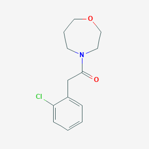 molecular formula C13H16ClNO2 B2927713 2-(2-Chlorophenyl)-1-(1,4-oxazepan-4-yl)ethan-1-one CAS No. 2320383-54-6