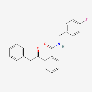 molecular formula C22H18FNO2 B2927714 N-(4-fluorobenzyl)-2-(2-phenylacetyl)benzenecarboxamide CAS No. 329079-85-8