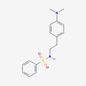 molecular formula C16H20N2O2S B2927718 N-(4-(dimethylamino)phenethyl)benzenesulfonamide CAS No. 952982-27-3