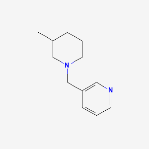 molecular formula C12H18N2 B2927726 3-[(3-Methyl-1-piperidinyl)methyl]pyridine CAS No. 415925-20-1