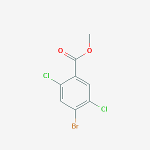 molecular formula C8H5BrCl2O2 B2927745 Methyl 4-bromo-2,5-dichlorobenzoate CAS No. 1542664-63-0