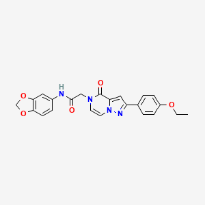 N-1,3-benzodioxol-5-yl-2-[2-(4-ethoxyphenyl)-4-oxopyrazolo[1,5-a]pyrazin-5(4H)-yl]acetamide