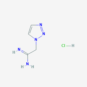 2-(1H-1,2,3-Triazol-1-yl)acetimidamide hydrochloride