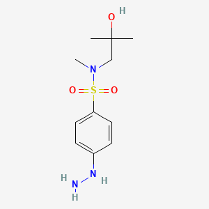 4-Hydrazinyl-N-(2-hydroxy-2-methylpropyl)-N-methylbenzenesulfonamide