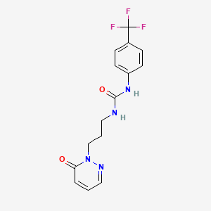 1-(3-(6-oxopyridazin-1(6H)-yl)propyl)-3-(4-(trifluoromethyl)phenyl)urea