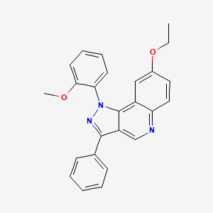 molecular formula C25H21N3O2 B2927813 8-ethoxy-1-(2-methoxyphenyl)-3-phenyl-1H-pyrazolo[4,3-c]quinoline CAS No. 901246-49-9