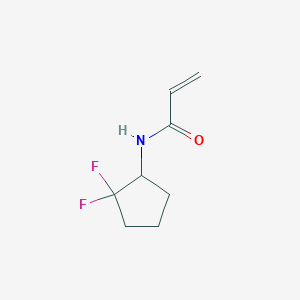 molecular formula C8H11F2NO B2927818 N-(2,2-Difluorocyclopentyl)prop-2-enamide CAS No. 1934905-50-6