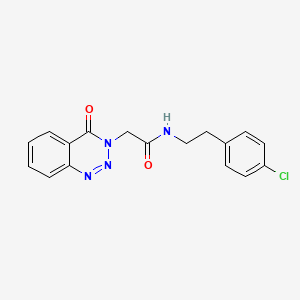 N-(4-chlorophenethyl)-2-(4-oxobenzo[d][1,2,3]triazin-3(4H)-yl)acetamide