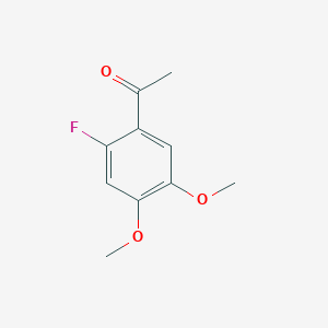 molecular formula C10H11FO3 B2927822 1-(2-氟-4,5-二甲氧基苯基)乙酮 CAS No. 142265-69-8