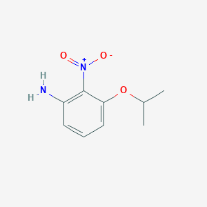 molecular formula C9H12N2O3 B2927829 2-Nitro-3-propan-2-yloxyaniline CAS No. 1369909-03-4