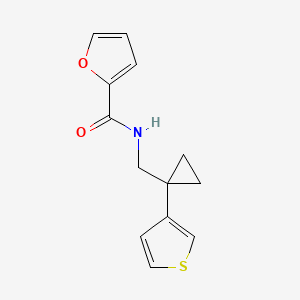 N-[(1-Thiophen-3-ylcyclopropyl)methyl]furan-2-carboxamide