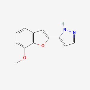 3-(7-methoxy-1-benzofuran-2-yl)-1H-pyrazole