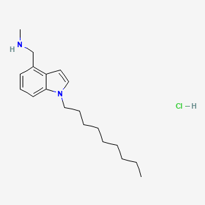methyl[(1-nonyl-1H-indol-4-yl)methyl]amine hydrochloride