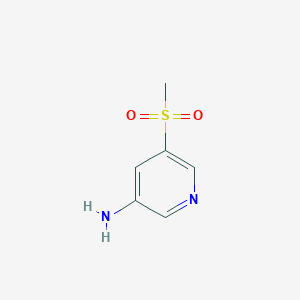 molecular formula C6H8N2O2S B2927840 5-(甲基磺酰基)吡啶-3-胺 CAS No. 1067530-19-1