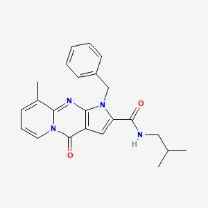 1-benzyl-N-isobutyl-9-methyl-4-oxo-1,4-dihydropyrido[1,2-a]pyrrolo[2,3-d]pyrimidine-2-carboxamide