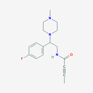 N-[2-(4-Fluorophenyl)-2-(4-methylpiperazin-1-yl)ethyl]but-2-ynamide