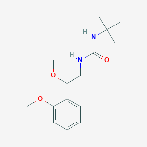 molecular formula C15H24N2O3 B2927850 1-(叔丁基)-3-(2-甲氧基-2-(2-甲氧基苯基)乙基)脲 CAS No. 1788558-85-9