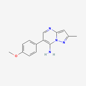 6-(4-Methoxyphenyl)-2-methylpyrazolo[1,5-a]pyrimidin-7-amine