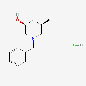 molecular formula C13H20ClNO B2927876 (3S,5R)-1-benzyl-5-methylpiperidin-3-ol hydrochloride CAS No. 1909294-95-6