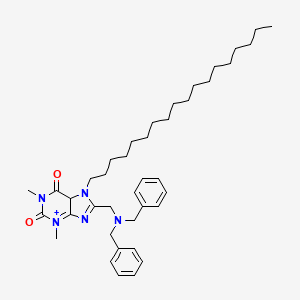 molecular formula C40H59N5O2 B2927881 8-[(dibenzylamino)methyl]-1,3-dimethyl-7-octadecyl-2,3,6,7-tetrahydro-1H-purine-2,6-dione CAS No. 673444-03-6