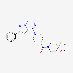 8-{[1-(2-Phenylpyrazolo[1,5-a]pyrazin-4-yl)piperidin-4-yl]carbonyl}-1,4-dioxa-8-azaspiro[4.5]decane