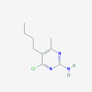 molecular formula C9H14ClN3 B2927895 5-Butyl-4-chloro-6-methylpyrimidin-2-amine CAS No. 162272-60-8