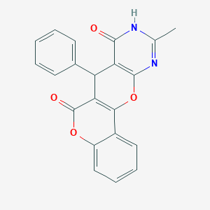 molecular formula C21H14N2O4 B292790 7-Phenyl-10-methyl-5,12-dioxa-9,11-diazabenzo[a]anthracene-6,8(7H,9H)-dione 