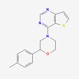 2-(4-Methylphenyl)-4-thieno[3,2-d]pyrimidin-4-ylmorpholine