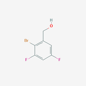 molecular formula C7H5BrF2O B2927928 2-Bromo-3,5-difluorobenzenemethanol CAS No. 1256081-83-0