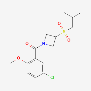 (5-Chloro-2-methoxyphenyl)(3-(isobutylsulfonyl)azetidin-1-yl)methanone