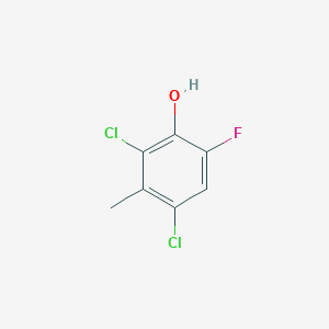 molecular formula C7H5Cl2FO B2927956 2,4-Dichloro-6-fluoro-3-methylphenol CAS No. 2344680-94-8