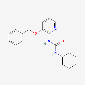 molecular formula C19H23N3O2 B2927962 1-环己基-3-(3-苯甲氧基吡啶-2-基)脲 CAS No. 1024353-45-4