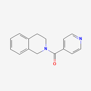 molecular formula C15H14N2O B2927968 3,4-dihydro-1H-isoquinolin-2-yl(pyridin-4-yl)methanone CAS No. 120848-75-1