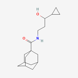 molecular formula C17H27NO2 B2927978 (3r,5r,7r)-N-(3-cyclopropyl-3-hydroxypropyl)adamantane-1-carboxamide CAS No. 1421525-72-5