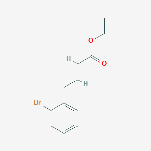 molecular formula C12H13BrO2 B2927979 (E)-4-(2-Bromophenyl)-2-butenoic acid ethyl ester CAS No. 452055-99-1