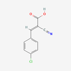 molecular formula C10H6ClNO2 B2928000 3-(4-Chlorophenyl)-2-cyanoacrylic acid CAS No. 20374-46-3; 69727-07-7