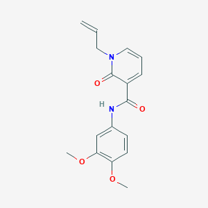 molecular formula C17H18N2O4 B2928027 1-烯丙基-N-(3,4-二甲氧基苯基)-2-氧代-1,2-二氢-3-吡啶甲酰胺 CAS No. 320419-90-7